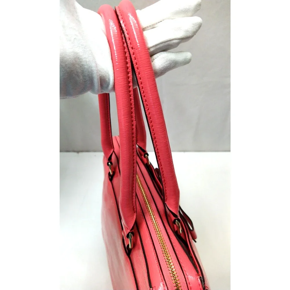 Kate Spade Beacon Court Jeanne Strawberry Red Patent Leather Top Handle Tote Bag